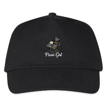 Piano Girl - Piano - Kids’ Baseball Cap - black - Front