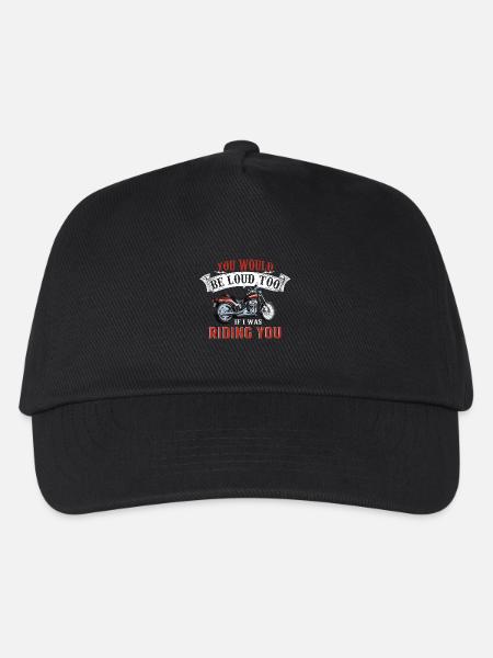 Biker motorcycle - Kids’ Baseball Cap - black