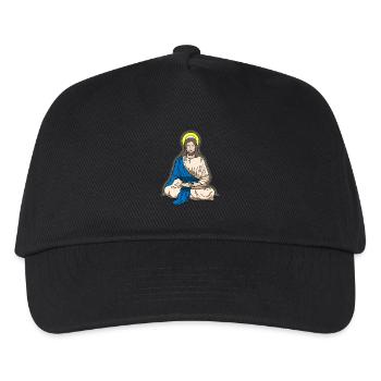 Meditation Jesus Christ cross gift - Kids’ Baseball Cap - black - Front
