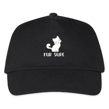 Chat - Chats T-Shirt - Chats - Fourrure Sure - Casquette de baseball Enfant - noir - Devant