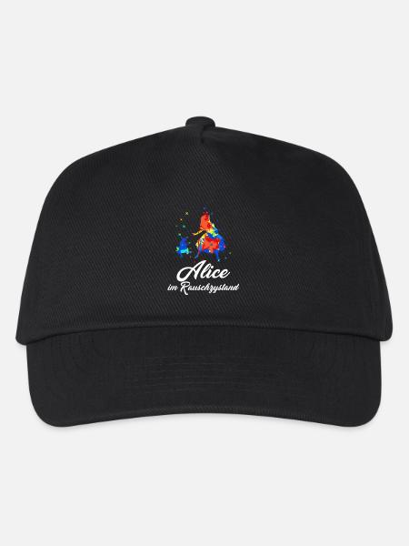 Alice im Rauschzystand - Kinder Basecap - Schwarz