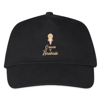 Hawaii Königin - Kinder Basecap - Schwarz - Vorne