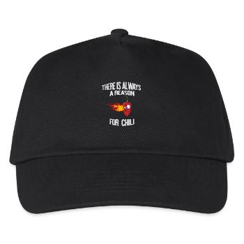 Grund Chili immer Habanero Geschenk Geschenkidee - Kinder Basecap - Schwarz - Vorne