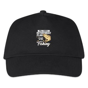 Angler fisherman fishing fishing fishing gift - Kids’ Baseball Cap - black - Front