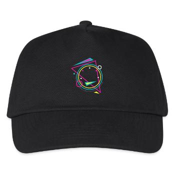 Geometrie - Kinder Basecap - Schwarz - Vorne