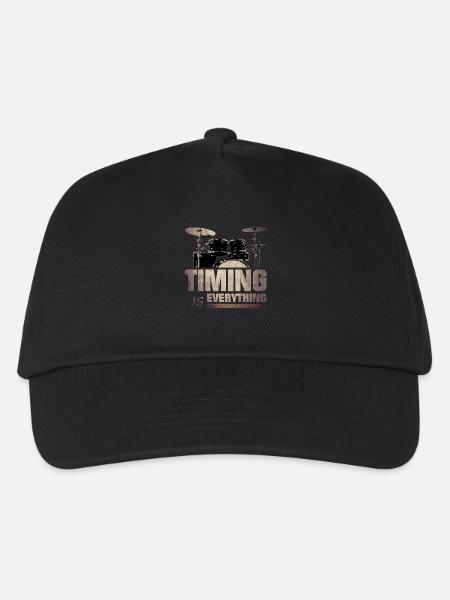 Timing is everything - Kinder Basecap - Schwarz