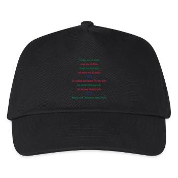my words - Kids’ Baseball Cap - black - Front