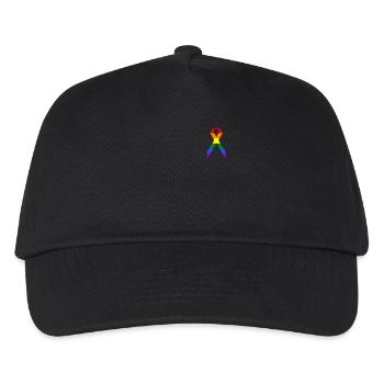 LGBT loop rainbow flag - Kids’ Baseball Cap - black - Front