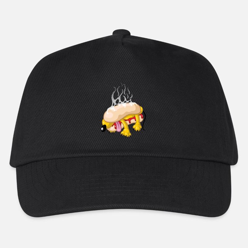 Hot dog - Kinder Basecap - Schwarz