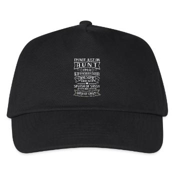 I'm not just an Aunt Splash of Sassy - Kids’ Baseball Cap - black - Front