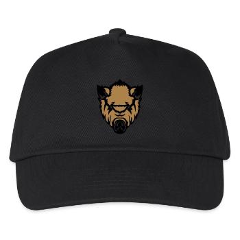 wild boar boar face fierce cartoo - Kids’ Baseball Cap - black - Front