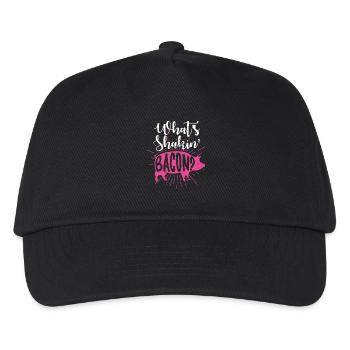 Whats Shakin Bacon - Kinder Basecap - Schwarz - Vorne