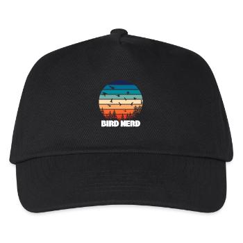 Nerd d’oiseaux d’observation des oiseaux - Casquette de baseball Enfant - noir - Devant
