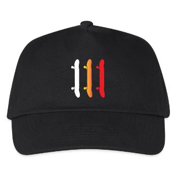 Skateboarding - Skateboards - Kids’ Baseball Cap - black - Front
