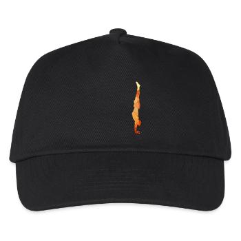 Yoga Stand polygone or - Casquette de baseball Enfant - noir - Devant