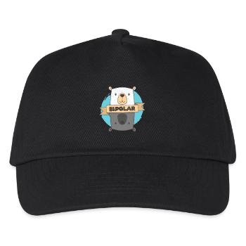 T-shirt bipolaire - Ours polaire Idée cadeau bipolaire - Casquette de baseball Enfant - noir - Devant