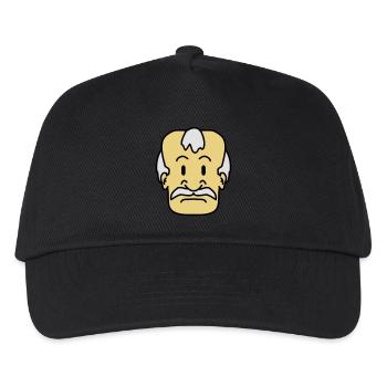 Old Man Face - Kids’ Baseball Cap - black - Front