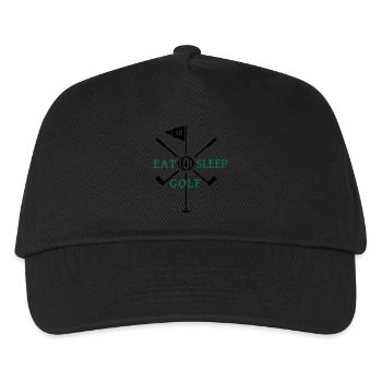 Eat Sleep Golf (2c) - Kids’ Baseball Cap - black - Front