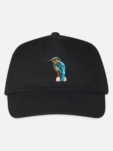 Eisvogel - Kinder Basecap - Schwarz