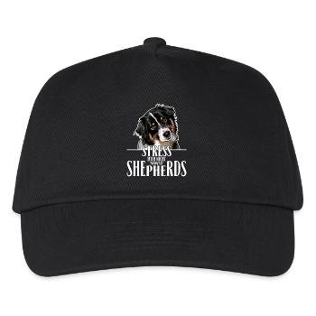 AUSTRALIAN SHEPHERD Spruch Wilsigns Aussie Hunde - Kinder Basecap - Schwarz - Vorne
