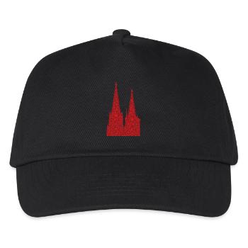 Cologne Cathedral Hearts Kölle Love Heart Carnival Cologne - Kids’ Baseball Cap - black - Front