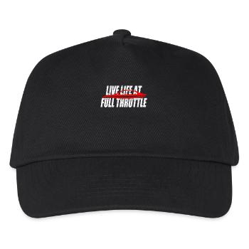 Live Life At Full Throttle Racing Rennfahren Speed - Kids’ Baseball Cap - black - Front