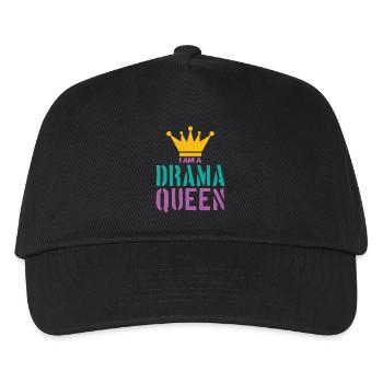 Drama Queen Spruch - Kinder Basecap - Schwarz - Vorne