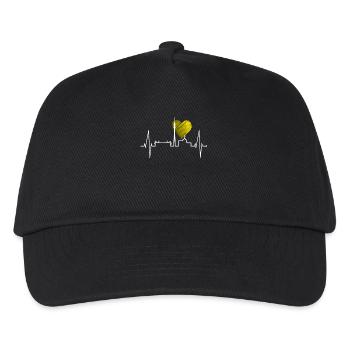 Dortmund Battements de Coeur Ruhrpott Noir Jaune Stade - Casquette de baseball Enfant - noir - Devant