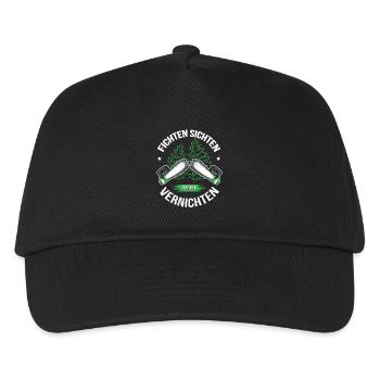 Lumberjack T-Shirt Spruce Through and Destroy - Kids’ Baseball Cap - black - Front