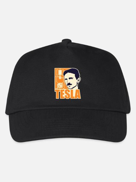 Forscher & Entwickler: Tesla - Kinder Basecap - Schwarz
