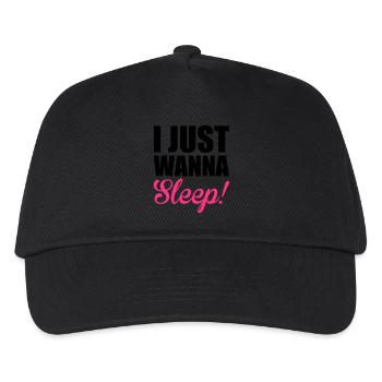 Sleep - Kids’ Baseball Cap - black - Front