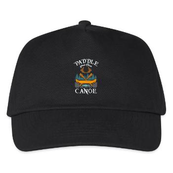 Canoeing Canoe Boat - Kids’ Baseball Cap - black - Front