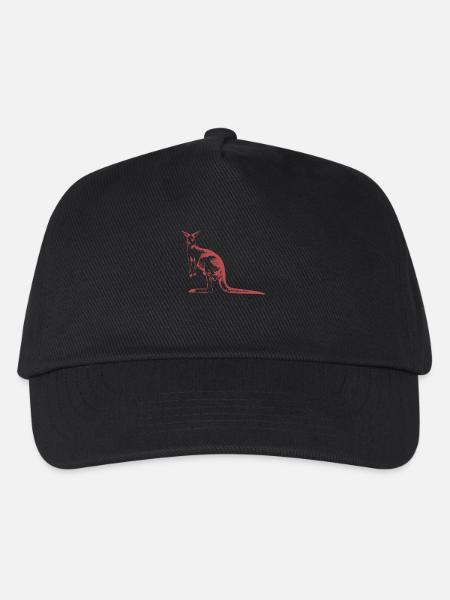 Känguruh - Kinder Basecap - Schwarz