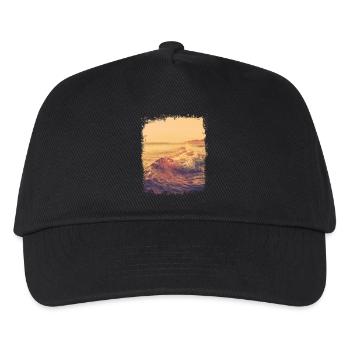 Vague plate au soleil - Casquette de baseball Enfant - noir - Devant