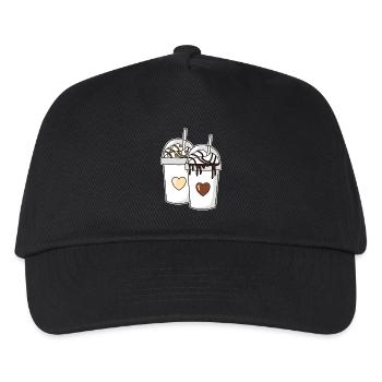 Couple de milkshake chocolat vanille - Casquette de baseball Enfant - noir - Devant