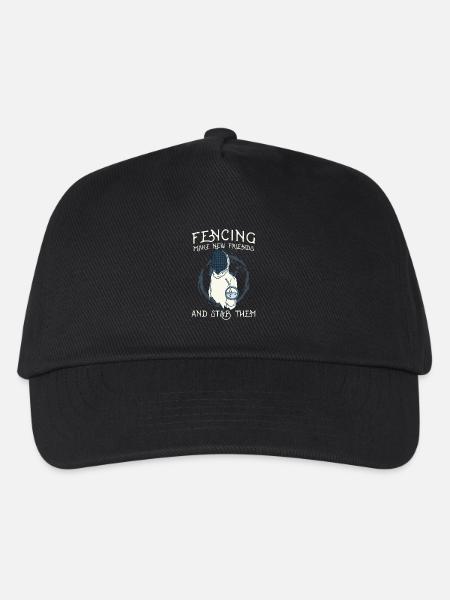 Cadeau d'escrime en feuille d'escrime - Casquette de baseball Enfant - noir