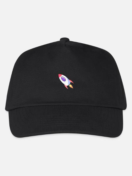 Raumrakete Pop-Comic - Kinder Basecap - Schwarz