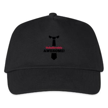Krawatte - Kinder Basecap - Schwarz - Vorne