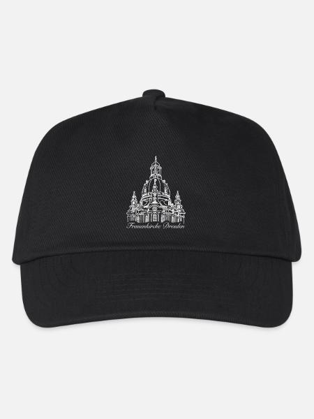 Frauenkirche Dresden Zeichnung - Kinder Basecap - Schwarz