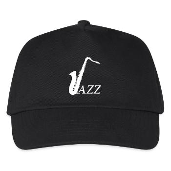Jazz - Saxophon - Kinder Basecap - Schwarz - Vorne