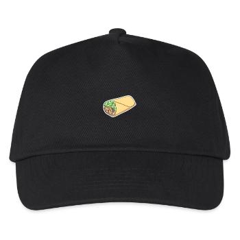 Taco-Wrap Sticker Design - Kinder Basecap - Schwarz - Vorne