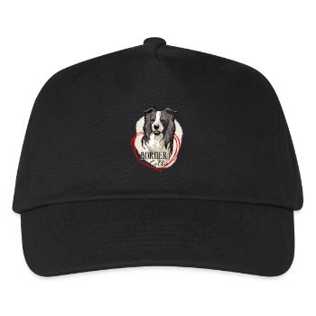 Border Collie - Kinder Basecap - Schwarz - Vorne