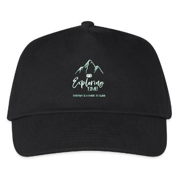 Klettern - Kinder Basecap - Schwarz - Vorne