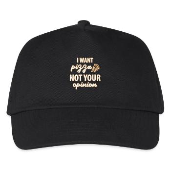 Pizza - Kids’ Baseball Cap - black - Front