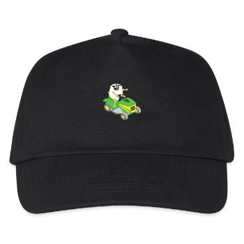 Funny Sheep T-Shirt Sheep Lawn Mower MOWER - Kids’ Baseball Cap - black - Front