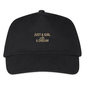 Just A Girl With A Dream - Kids’ Baseball Cap - black - Front