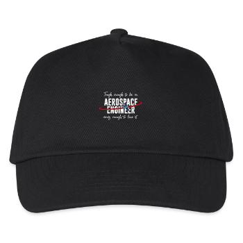 Hard enough to be an aerospace engineer - Kids’ Baseball Cap - black - Front