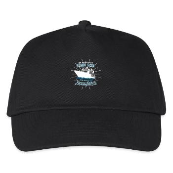 Kreuzfahrt Shirt Ich kann nicht ruhig sein ich - Kinder Basecap - Schwarz - Vorne