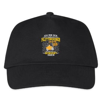Forklift Driver Shirt The Crazy Pallet Pusher - Kids’ Baseball Cap - black - Front