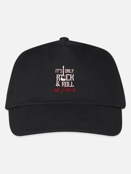 Rock n Roll - Kinder Basecap - Schwarz